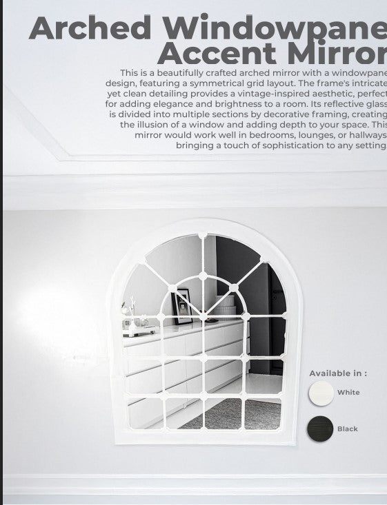 Arched Window Accent Mirror