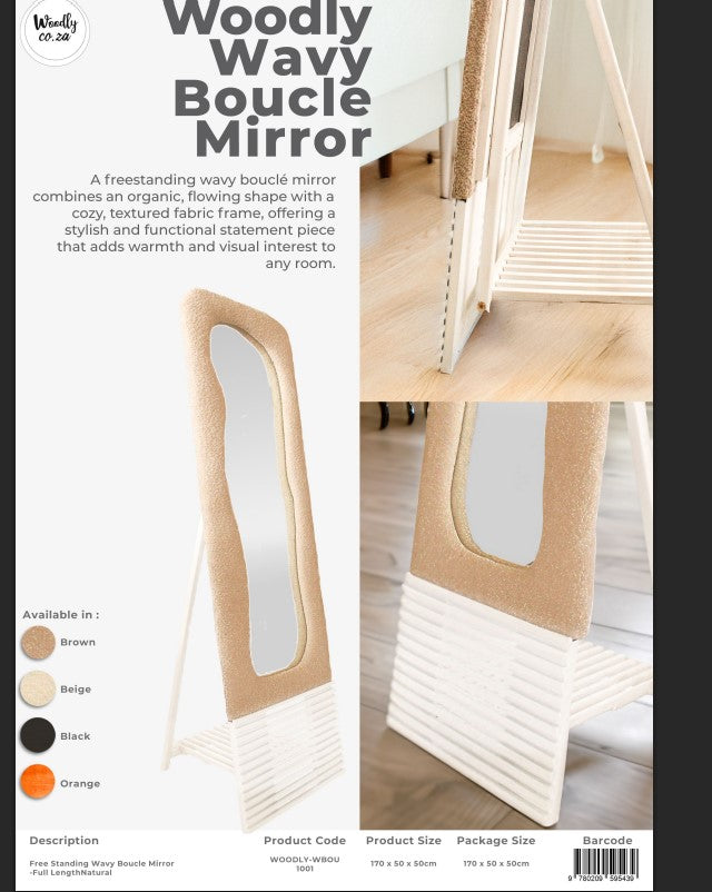 Wooldy Wavy Boucle Mirror