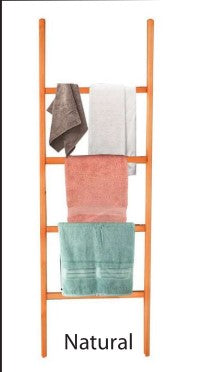 Wooden Towel Ladder Rack – Natural