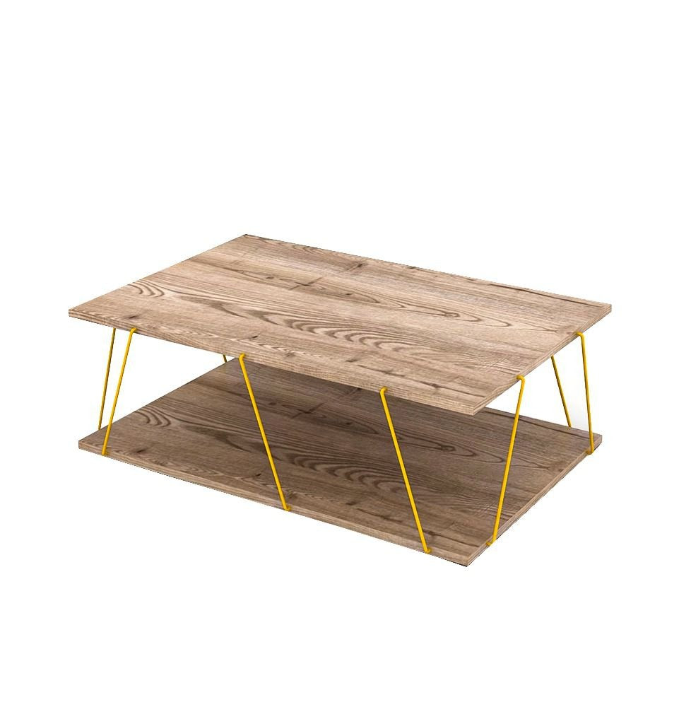 TARS Modern Artsy Wooden Design Middle Coffee Table