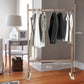Woodly Modern Single Rail Free-Standing Clothes Rack