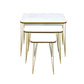 Woodly Nesting Coffee Tables with Metal Legs