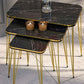 Woodly Nesting Coffee Tables with Metal Legs