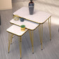 Woodly Nesting Coffee Tables with Metal Legs