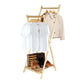 Woodly - Modern Foldable Wooden Clothing Garment Rack