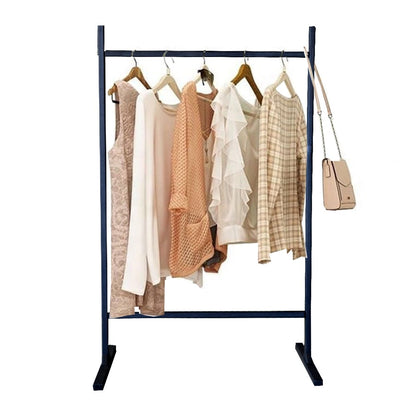 Woodly Modern Single Rail Free-Standing Clothes Rack