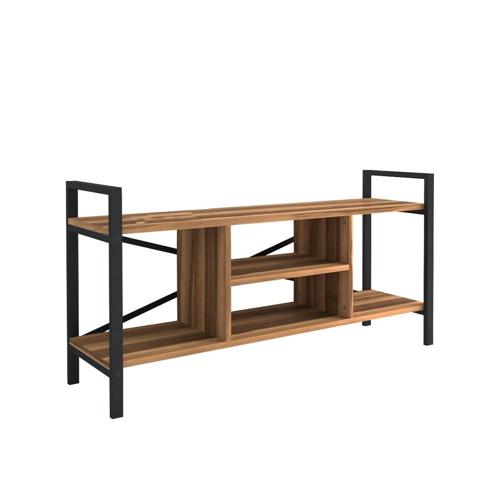 Modern Open Shelf TV Stand Unit - 120 x 61cm