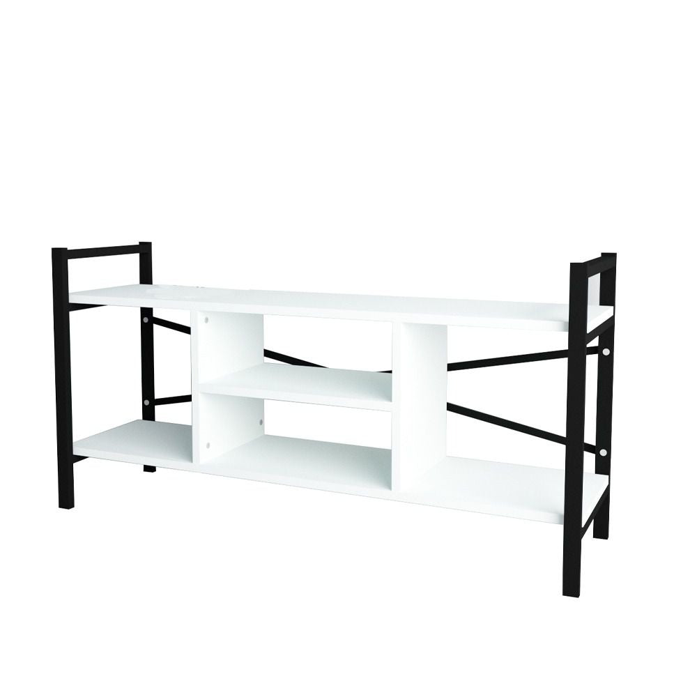 Modern Open Shelf TV Stand Unit - 120 x 61cm