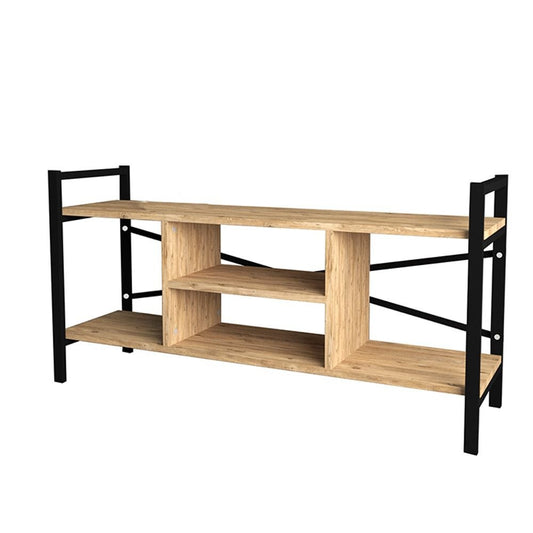 Modern Open Shelf TV Stand Unit - 120 x 61cm