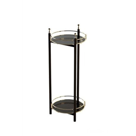 Woodly Garden Balcony Flowerpot 2 Tier Stand Decorative