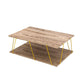 TARS Modern Artsy Wooden Design Middle Coffee Table