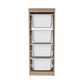 Woodly Modern Multi-Functional 4-Tier Large Basket Storage Cabinet