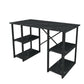 Modern Crisscross 4 Shelf Study Desk