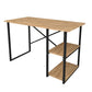 Modern Crisscross 2 Shelf Study Desk