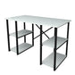 Modern Crisscross 4 Shelf Study Desk