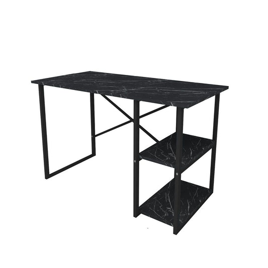 Modern Crisscross 2 Shelf Study Desk
