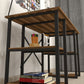 Modern Crisscross 4 Shelf Study Desk