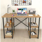 Modern Crisscross 4 Shelf Study Desk